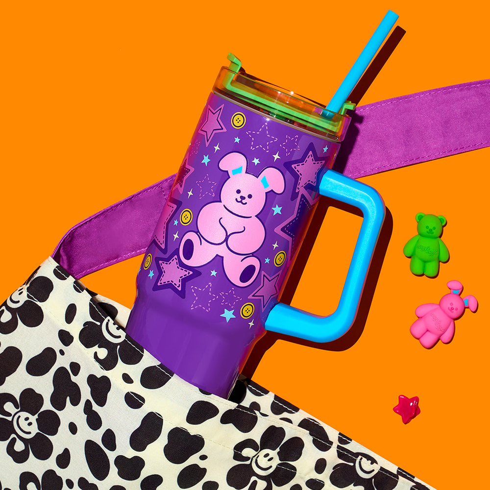 Wiggle Wiggle 大容量保溫杯 850ml - Polka Dot Smile