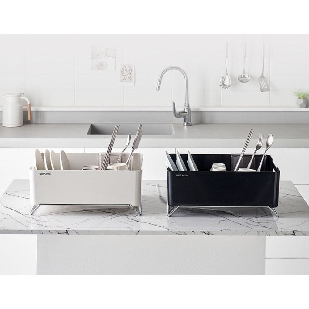 韓國製 Kelia 碗盤瀝水籃 白色