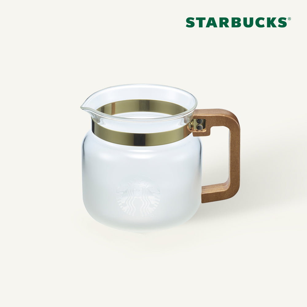 Starbucks 星 巴克 Wood Handle Glass Server 680ml