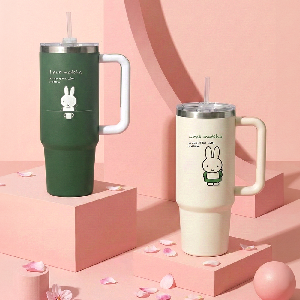Miffy Bo Friends抹茶系列大容量杯 2款（附隨身杯鑰匙圈與吸管蓋）