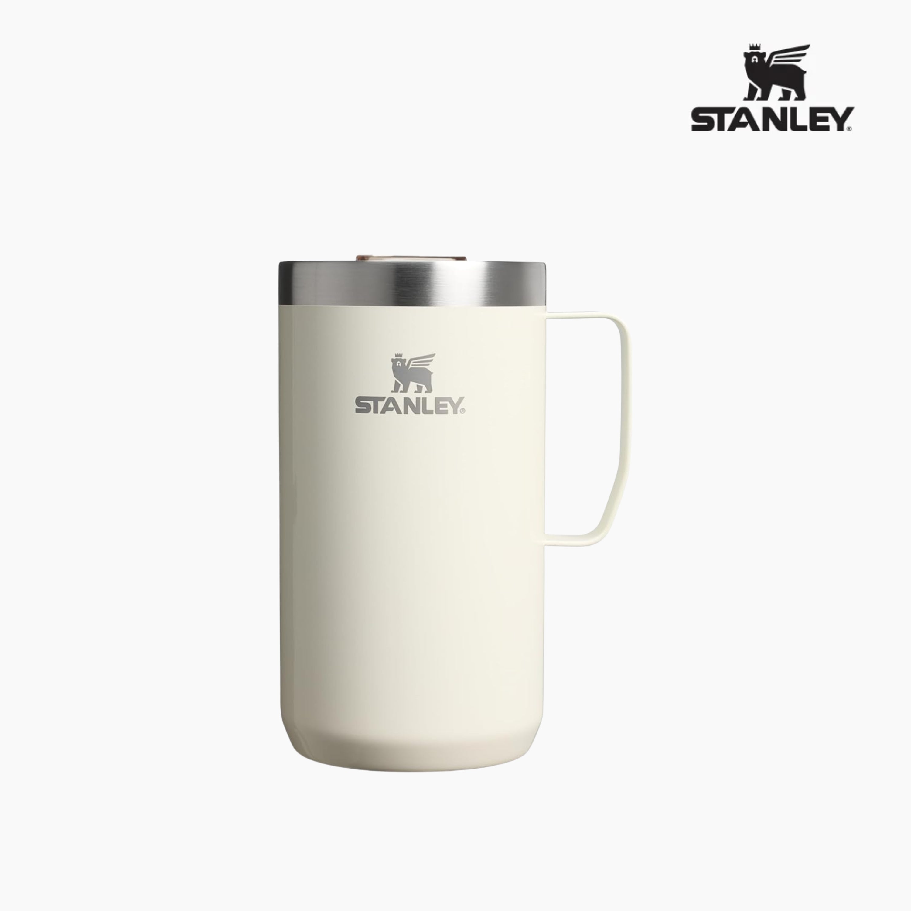 STANLEY Everyday Camp Mug 24oz | 保溫咖啡杯 | 不鏽鋼隔熱馬克杯 Cream Gloss