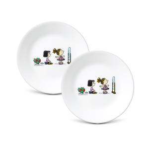 Corelle 康寧餐具 Snoopy The Home 圓形碟2件裝