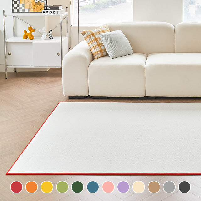 Scandinhome易於保養的圍邊撞色短毛地毯 四季地毯 6 種尺寸