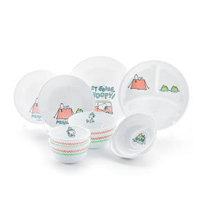 Corelle 康寧餐具史努比 露營系列 韓式餐具組 10件裝