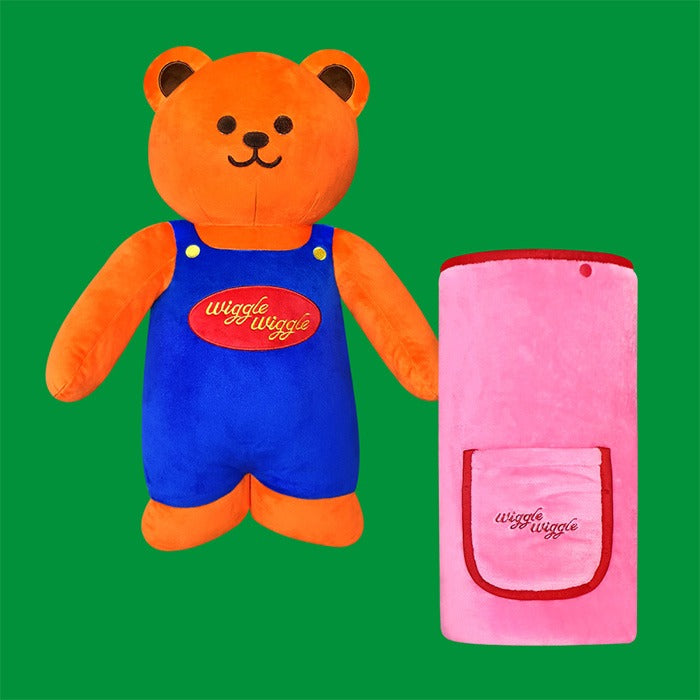 wiggle wiggle 抱枕兩用被 Teddy Bear 產品展示