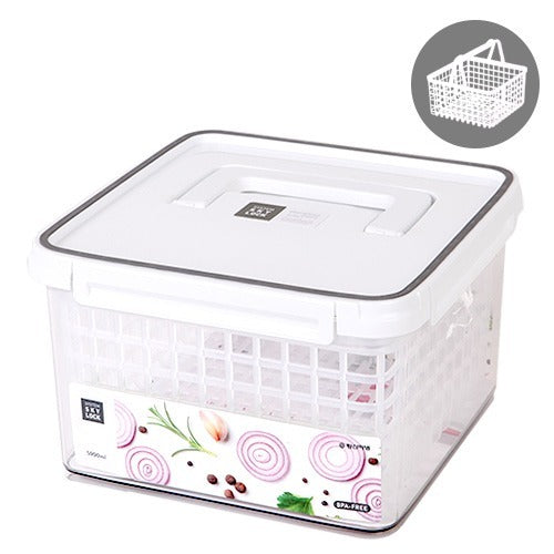 【韓國昌信】SKYLOCK密扣提籃式保鮮盒-2號(5900ml)