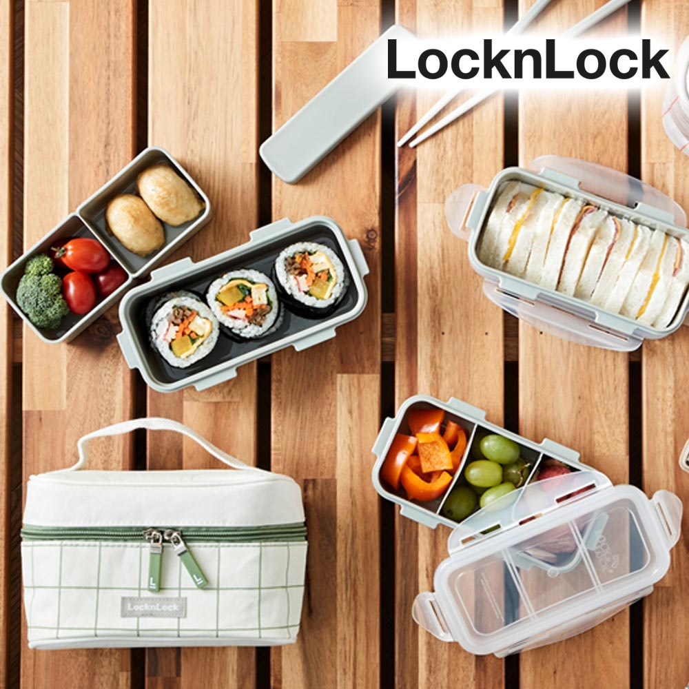 韓國Locknlock 三層餐盒 便當盒上 班族 野餐飯盒 沙拉盒 盒子容器