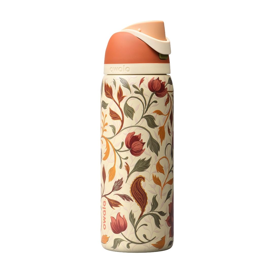 Owala FreeSip 不鏽鋼保溫吸管水瓶 32oz Woodland Boho