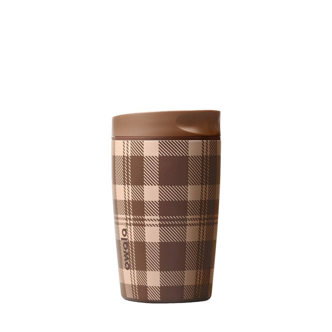 Owala SmoothSip Slider 12oz 隔熱咖啡杯 Plaid and Simple