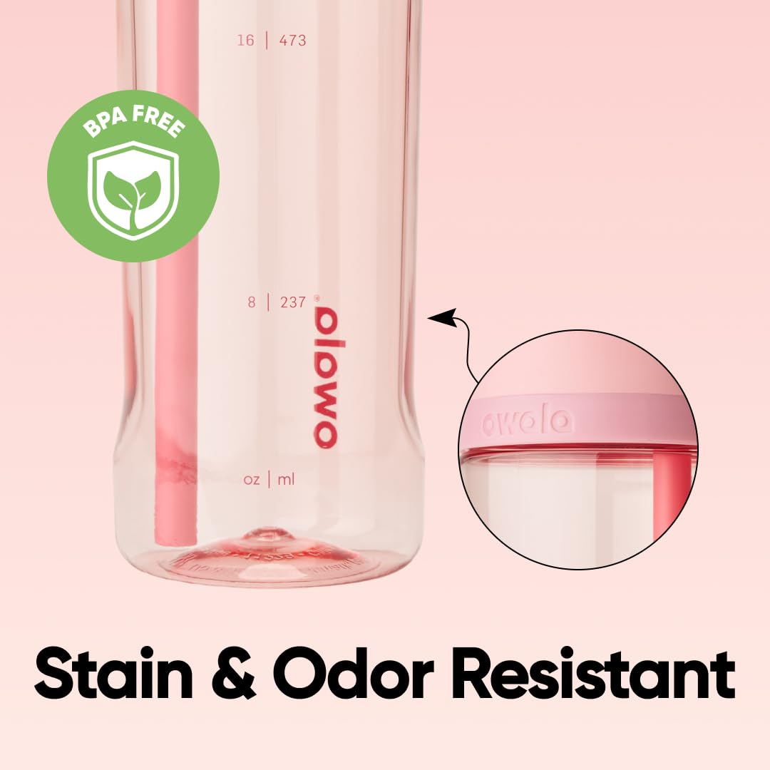 Owala FreeSip Tritan 清透運動水瓶 25oz – Rose Quartz