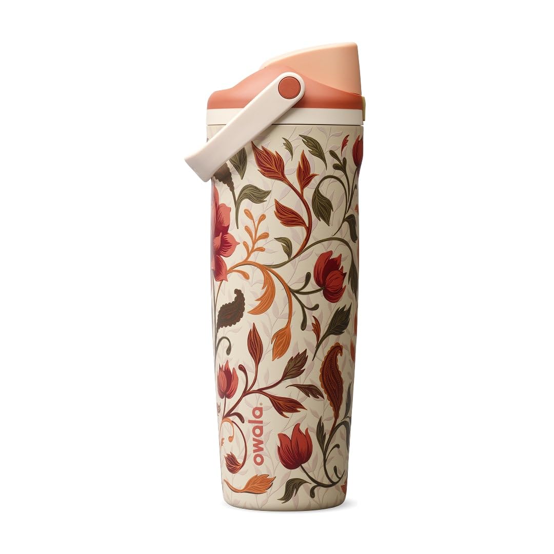 Owala FreeSip Sway 不鏽鋼保溫吸管水瓶 30oz 887ml Woodland Boho