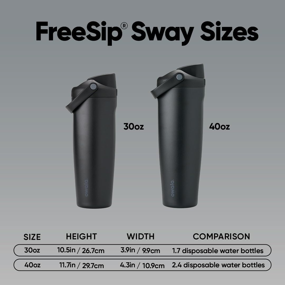 Owala FreeSip Sway 不鏽鋼保溫吸管水瓶 30oz 887ml Peachy Keen