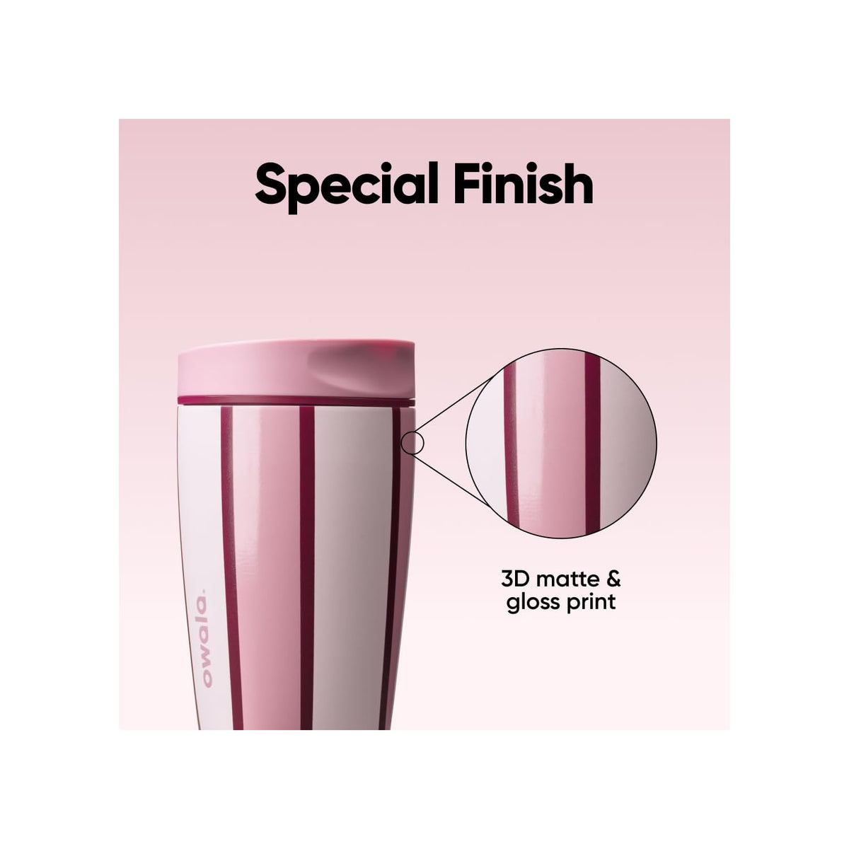 Owala SmoothSip Slider 12oz 隔熱咖啡杯 Sweet Talk