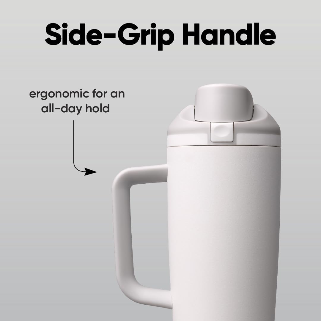 Owala FreeSip Tumbler 不鏽鋼保溫吸管杯 連杯柄 30oz 887ml Shy Marshmallow