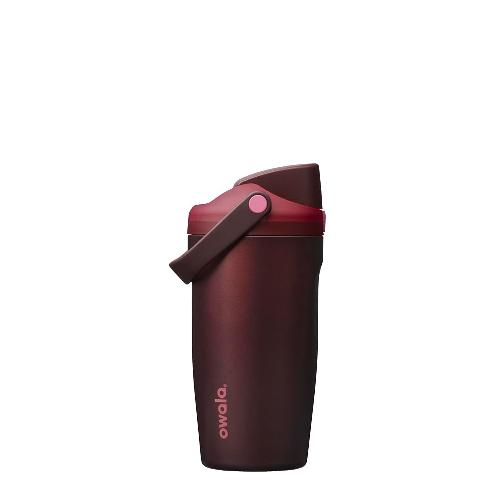 Owala Kids FreeSip Sway 18oz 不鏽鋼保溫杯 Black Cherry