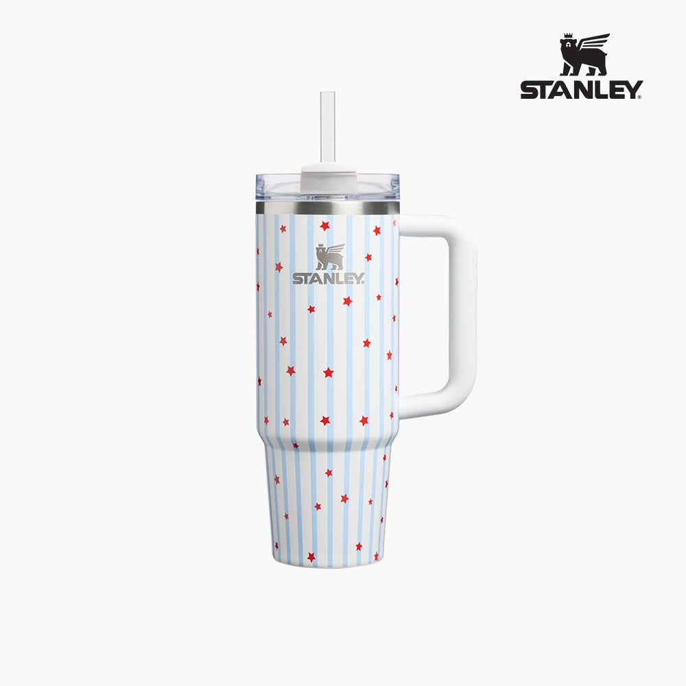 STANLEY Sparkle Collection Quencher H2.0 Flow State 保溫水壺 887ml 藍色星空條紋