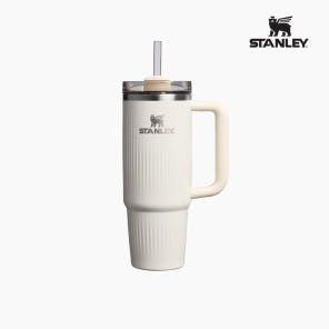 Stanley Quencher H2.0 Fluted Tumbler 887ml, Cream Gloss