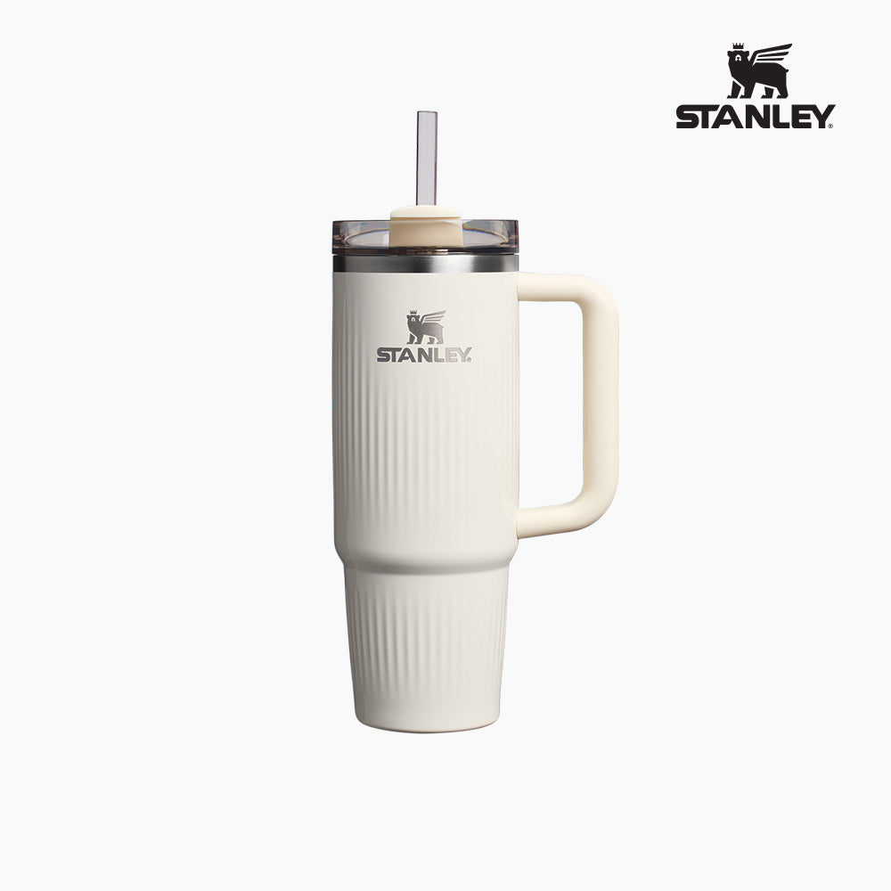 Stanley Quencher H2.0 Fluted Tumbler 887ml 保溫杯 Cream Gloss