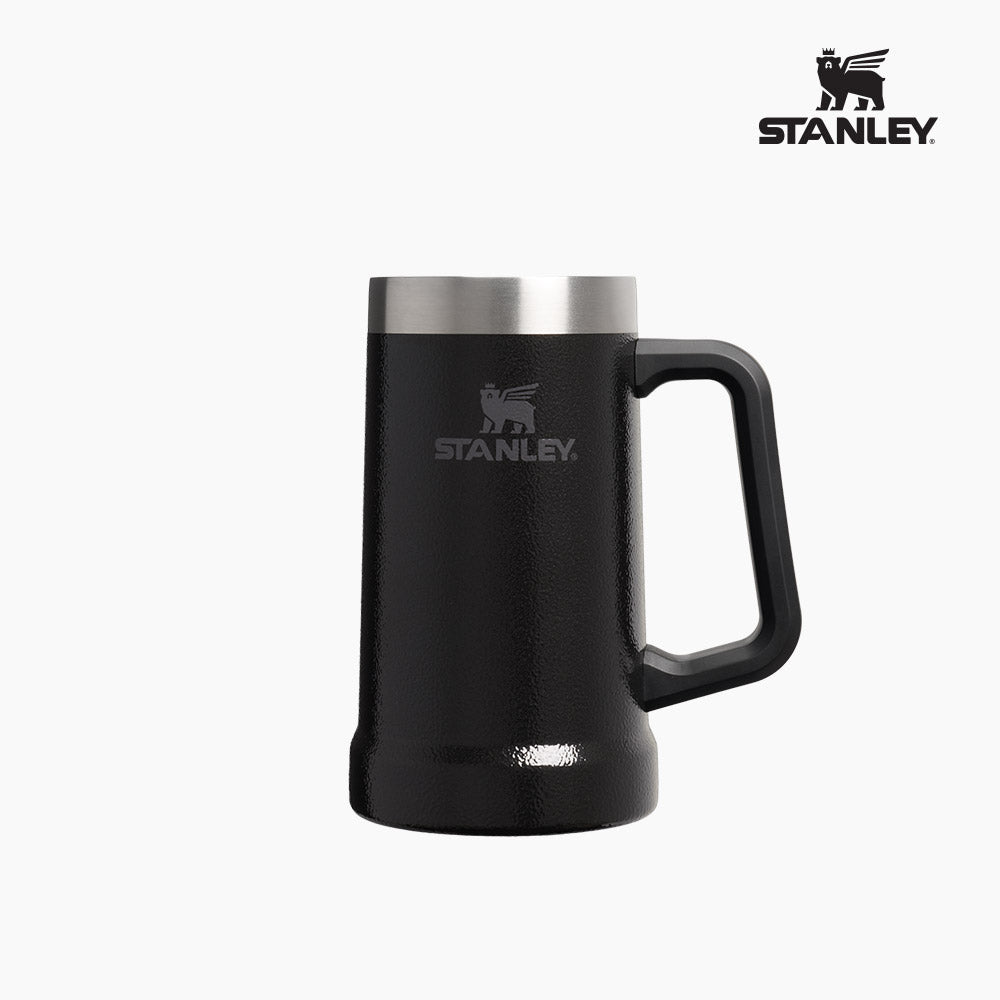 STANLEY 斯坦利 Adventure 大握把啤酒杯 709ml 黑色鐵鎚紋