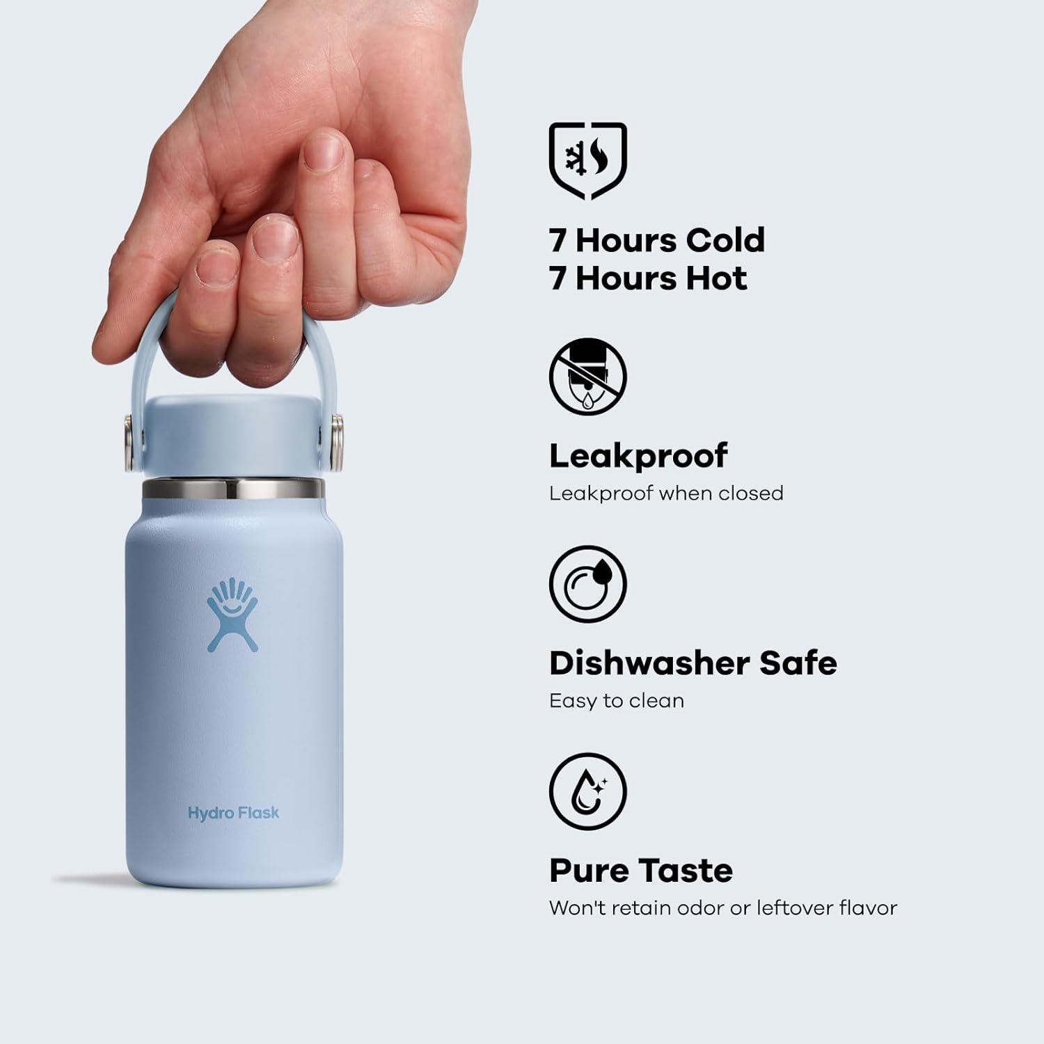 Hydro Flask 200ml 6.7oz 迷你保溫瓶 Trillium Pink