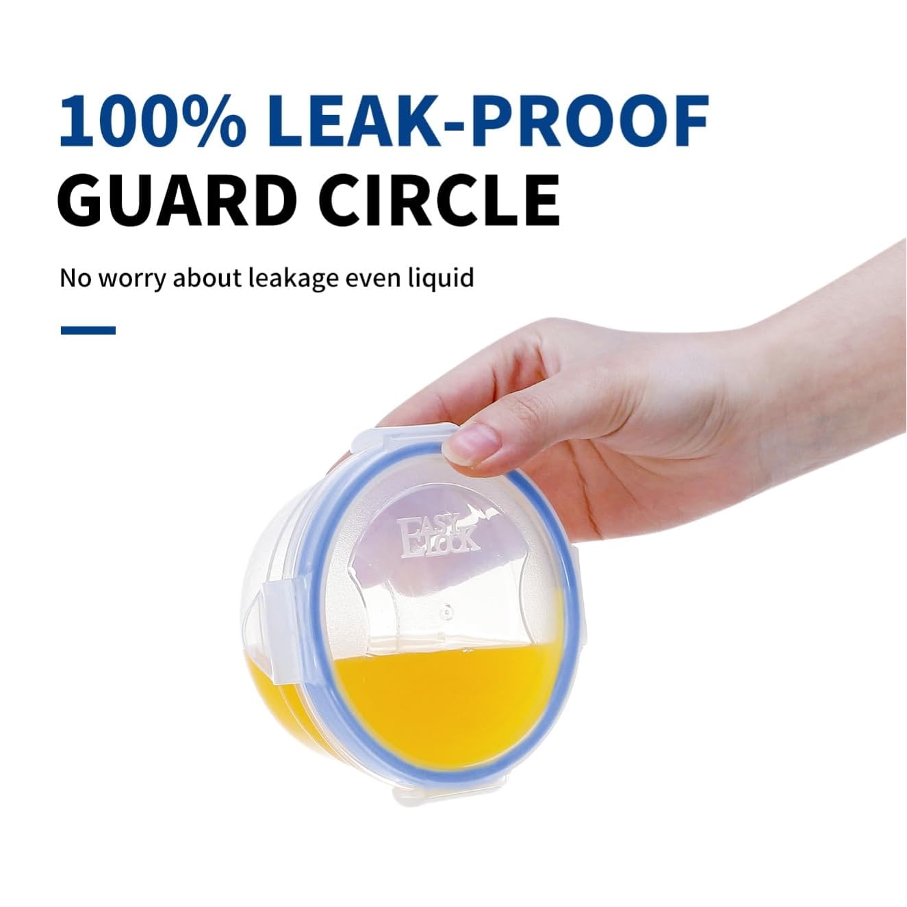 EASYLOCK 圈狀塑膠食品保鮮盒 300ML