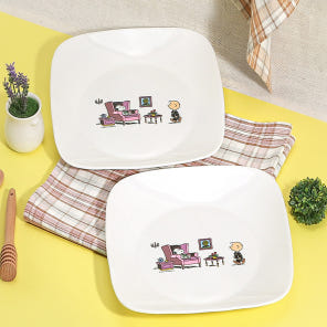 Corelle 康寧餐具 SNOOPY THE HOME 紀念款 2件裝