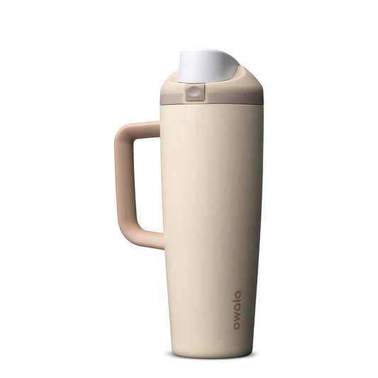 Owala FreeSip Tumbler 不鏽鋼保溫吸管杯 連杯柄 30oz 887ml Lightly Toasted