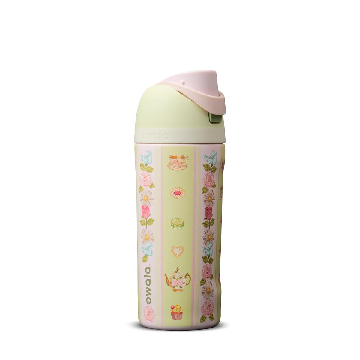 Owala Kids FreeSip 不鏽鋼保溫吸管水瓶 16oz Pretty Polite