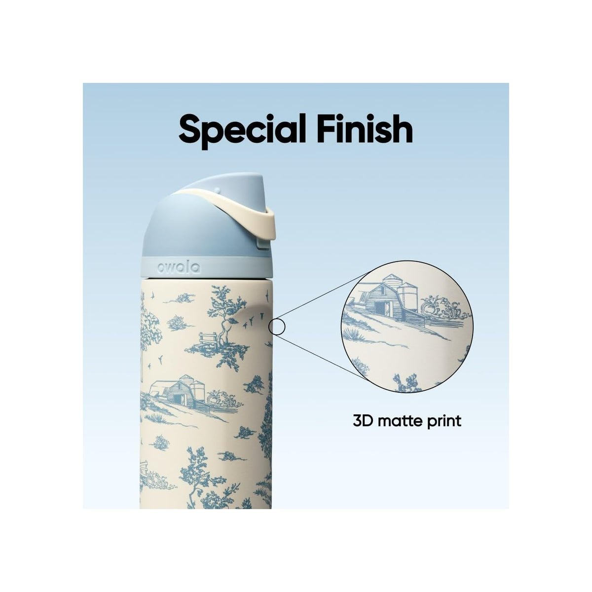 Owala FreeSip 不鏽鋼保溫吸管水瓶 24oz Toile Be Home