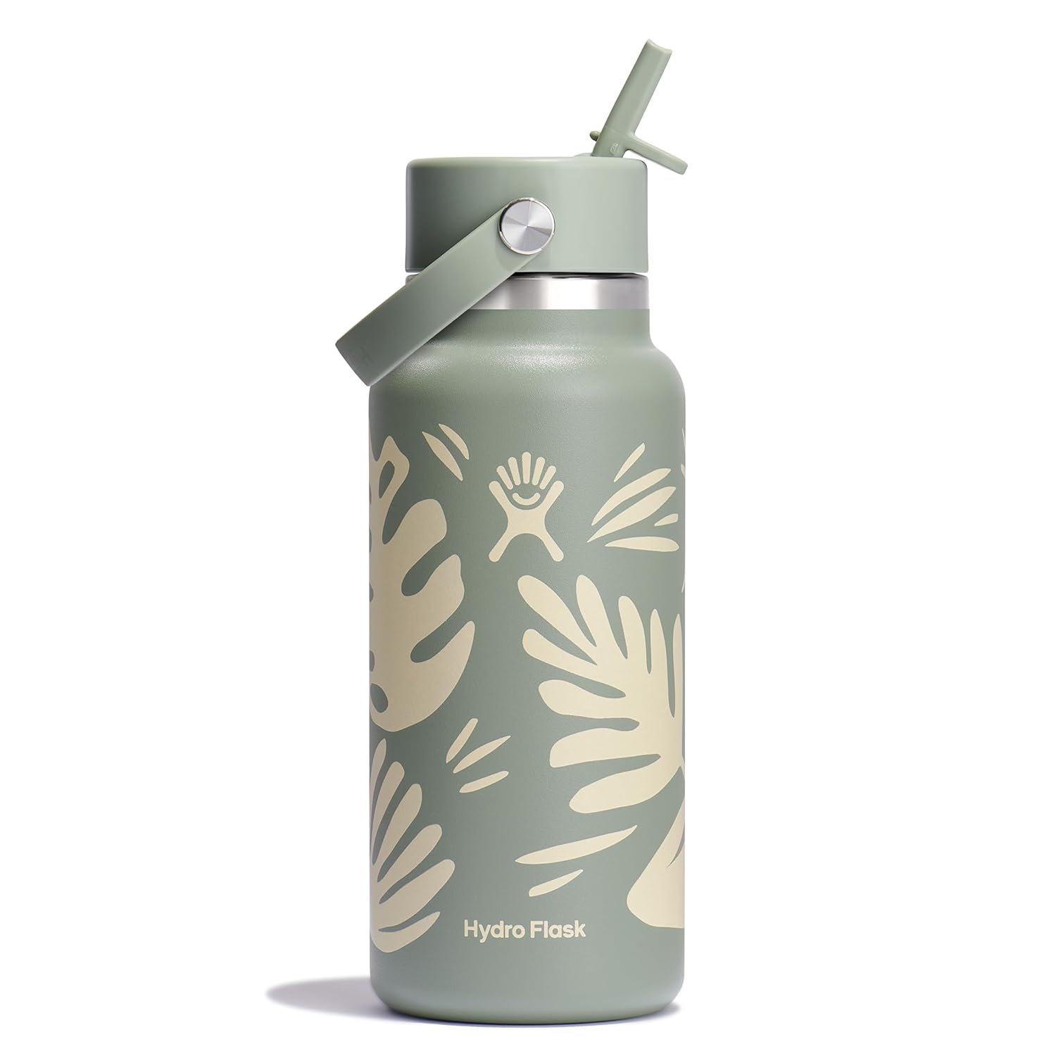 Hydro Flask 32oz (946ml) 寬口不鏽鋼保溫瓶 Botanical Bliss Agave (植物極樂龍舌蘭綠)