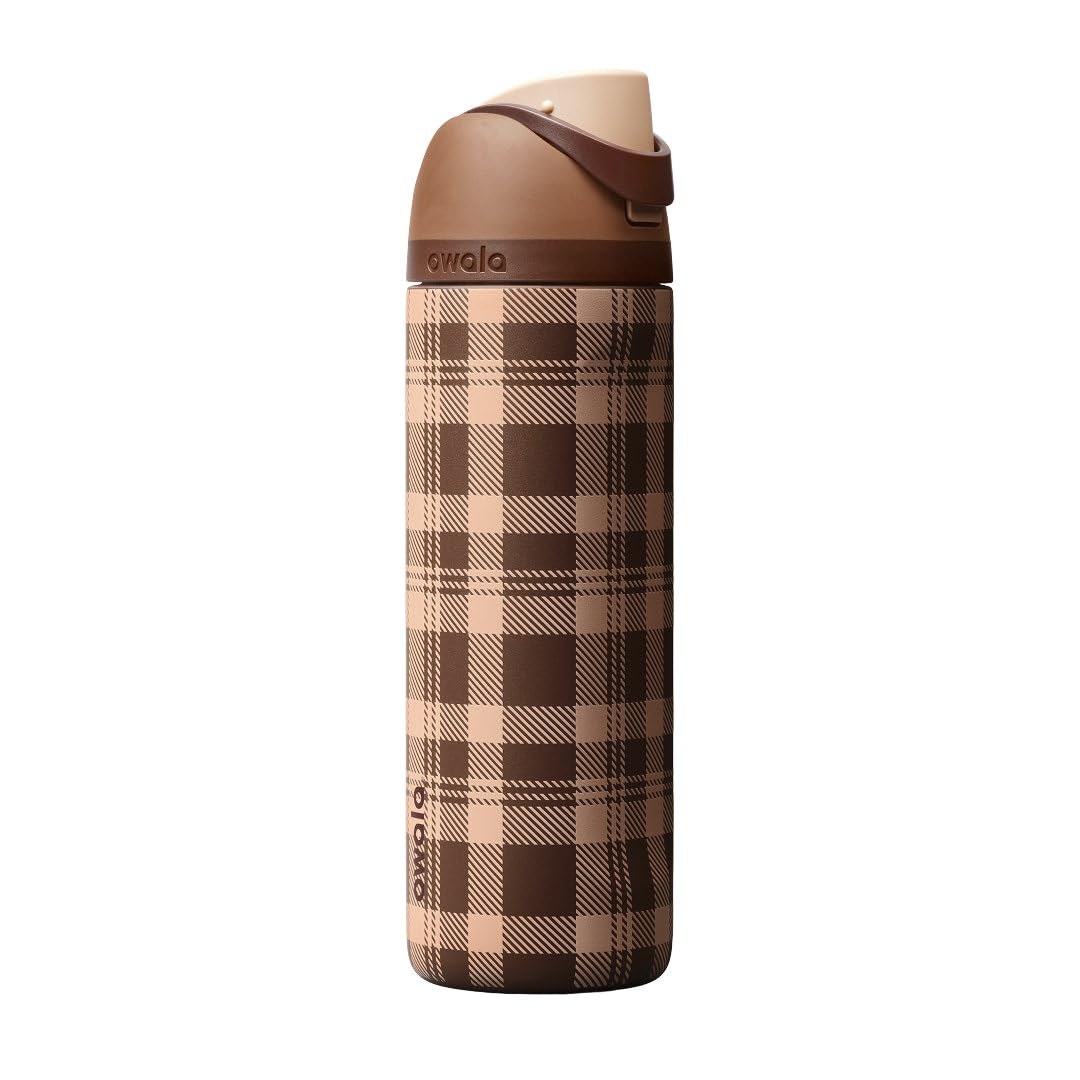 Owala FreeSip 不鏽鋼保溫吸管水瓶 24oz Plaid and Simple