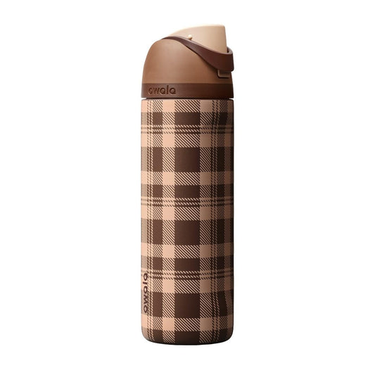 Owala FreeSip 不鏽鋼保溫吸管水瓶 24oz Plaid and Simple