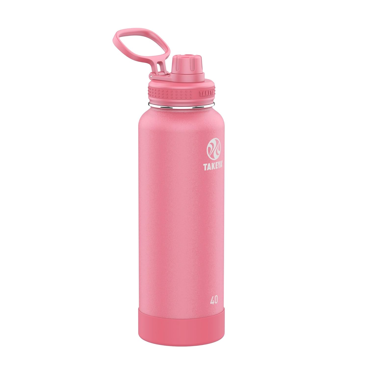 Takeya 真空不鏽鋼運動水壺 40oz 1.18L Pink Mimosa