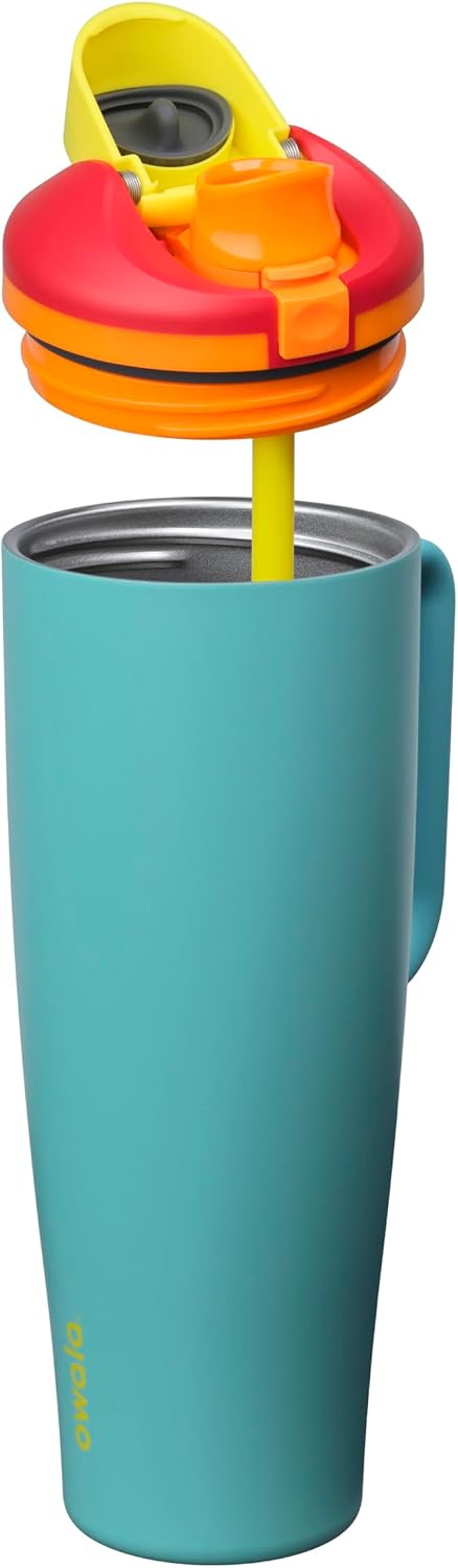 Owala FreeSip Tumbler 不鏽鋼保溫吸管杯 連杯柄 40oz 1.18L Summer Sweetness
