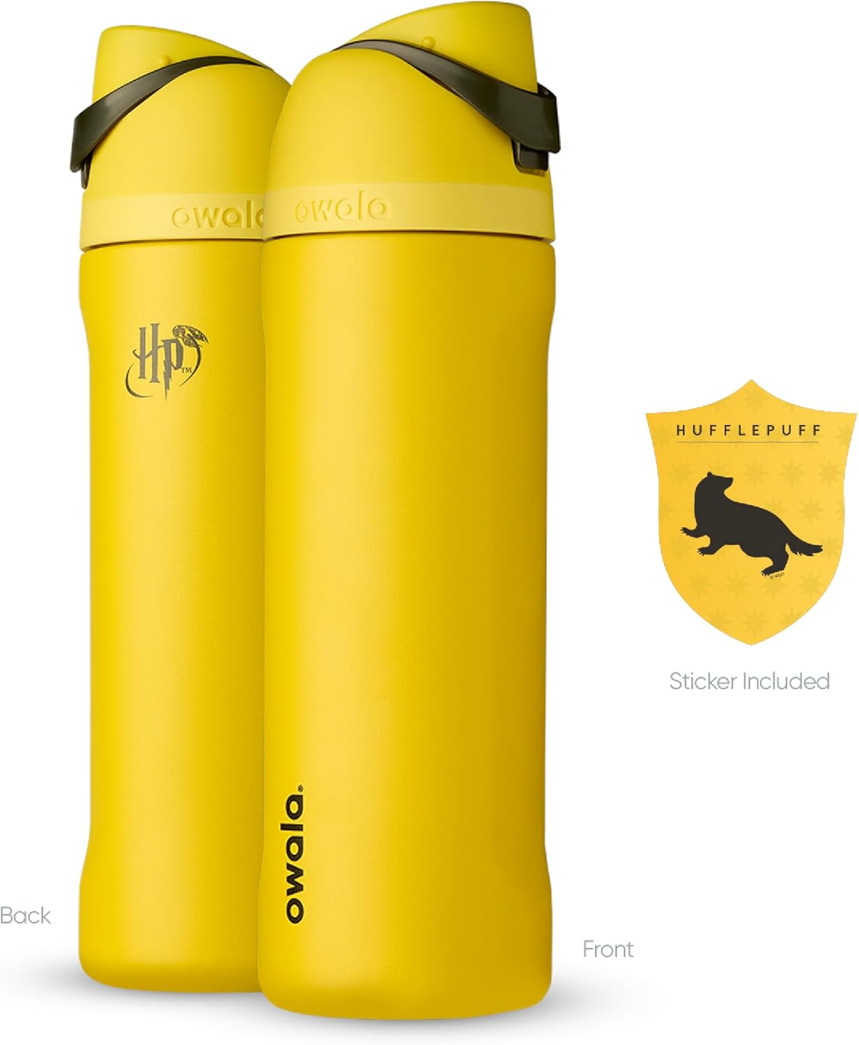 Owala Harry Potter FreeSip 不鏽鋼保溫吸管水瓶 24oz Hufflepuff（赫夫帕夫）