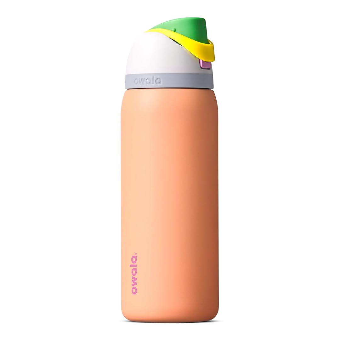 Owala FreeSip 不鏽鋼保溫吸管水瓶 32oz Peachy Keen