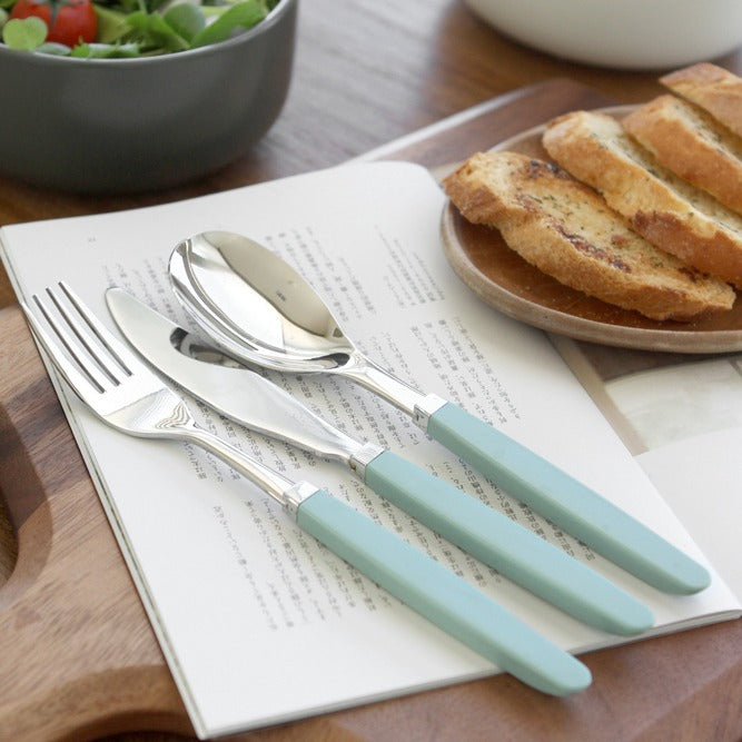 韓國製造 Kamome Kitchen 餐具｜匙羹+叉子+刀