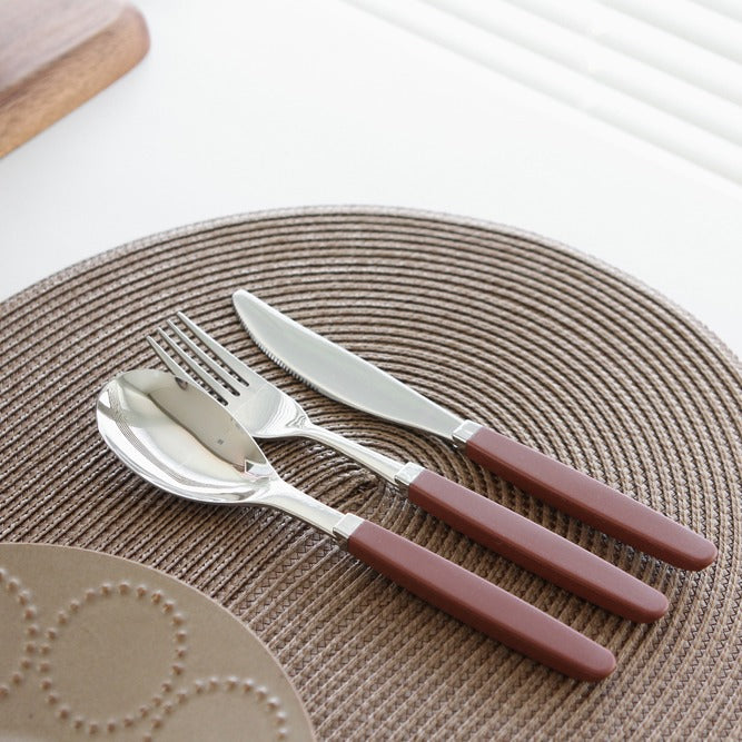 韓國製造 Kamome Kitchen 餐具｜匙羹+叉子+刀