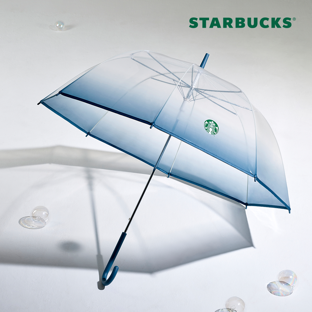 Starbucks 星巴克 Dome 雨傘 (Tall) 藍灰色