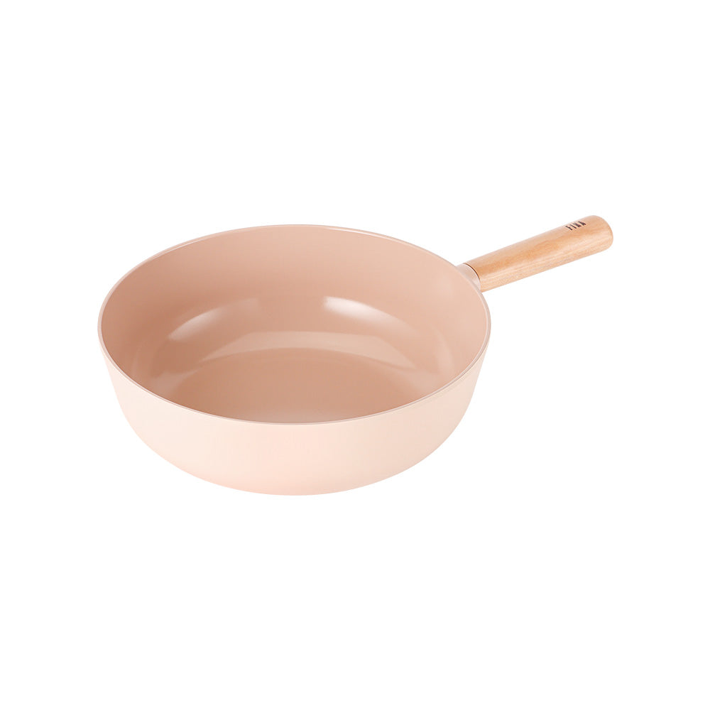 Neoflam FIKA Objet 粉色30cm 單柄炒鑊