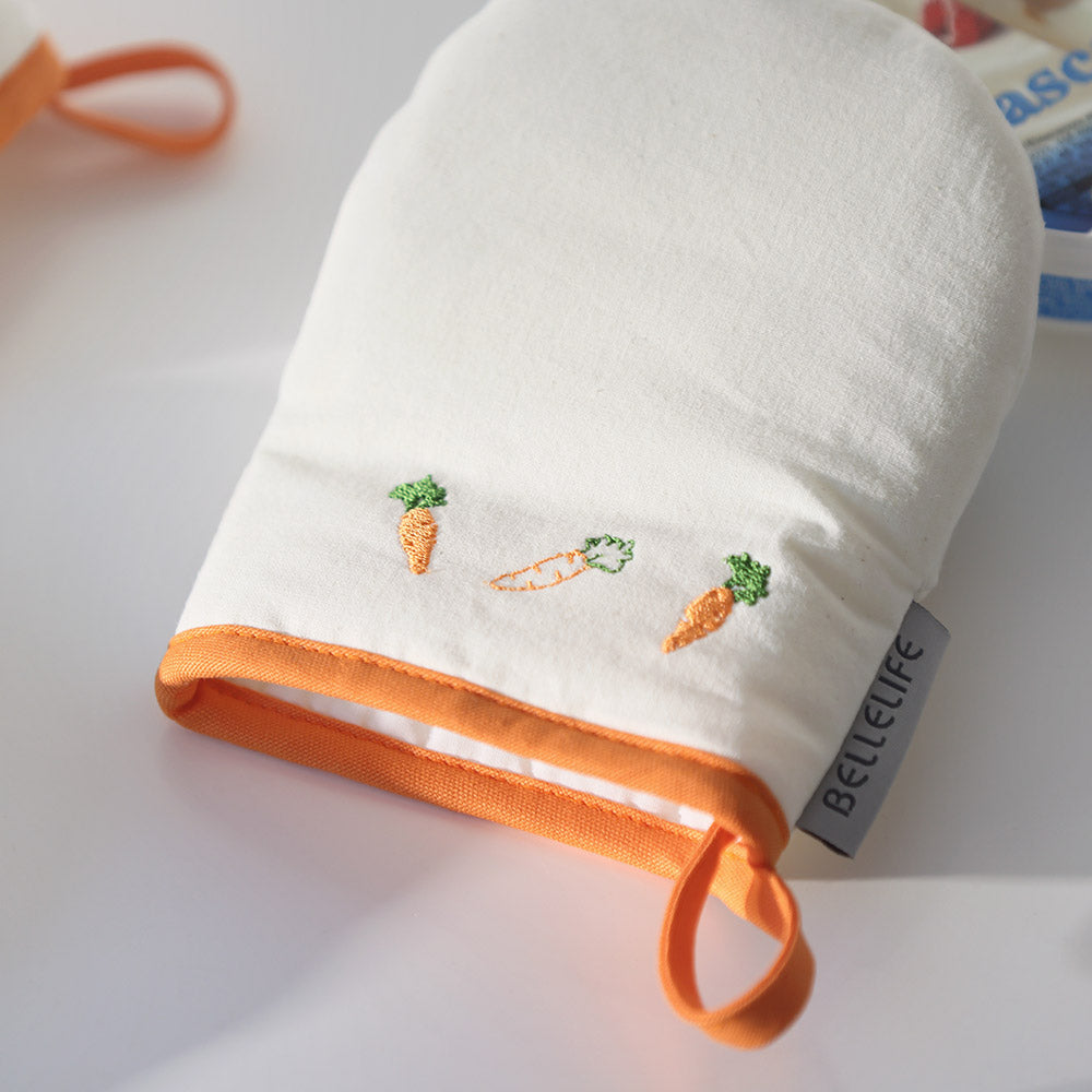韓國製 BELLELIFE  刺繡廚房手套