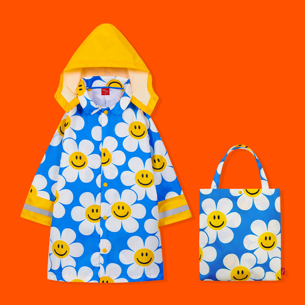 wiggle wiggle 兒童雨衣 Smile We Love Blue 中碼