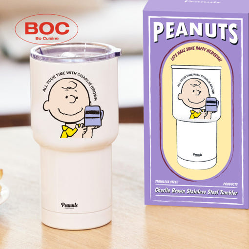 Peanuts Charlie Brown 600ml 雙層真空不銹鋼保溫瓶