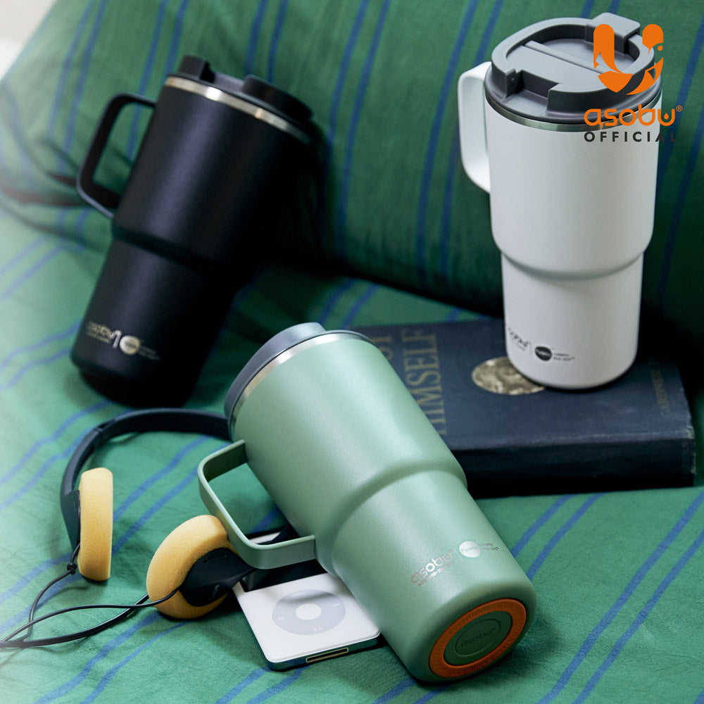 加拿大 Asobu 陶瓷塗層不鏽鋼保溫/冷杯 附杯柄設計