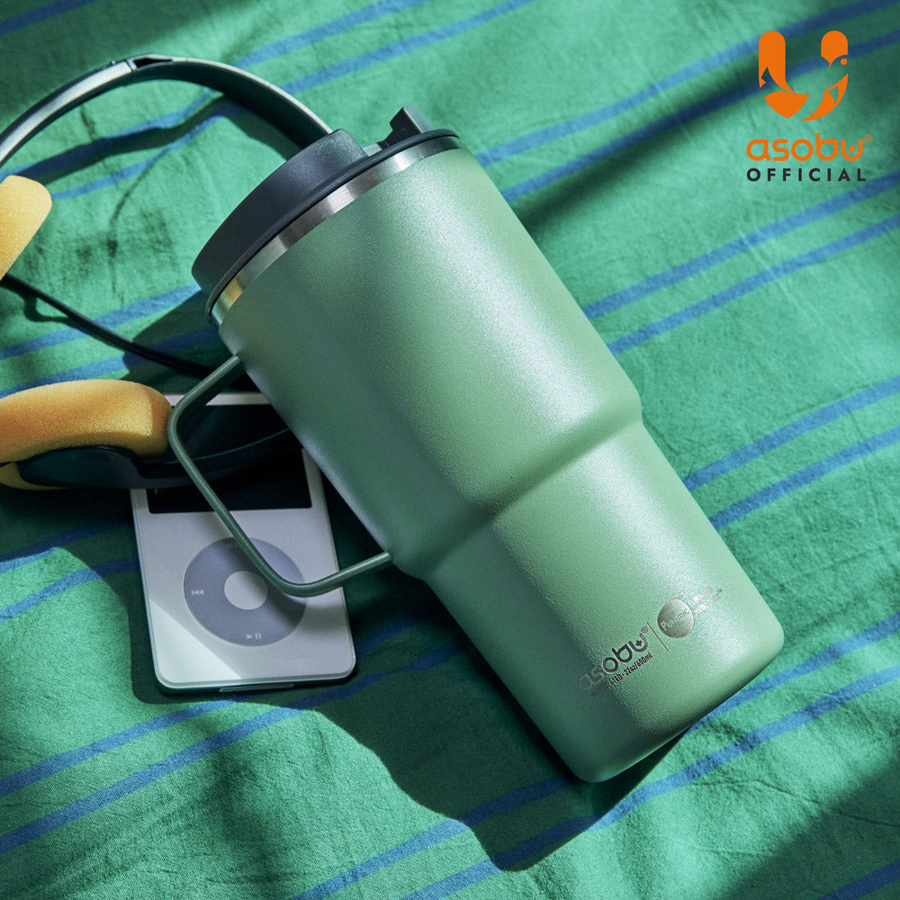 加拿大 Asobu 陶瓷塗層不鏽鋼保溫/冷杯 附杯柄設計