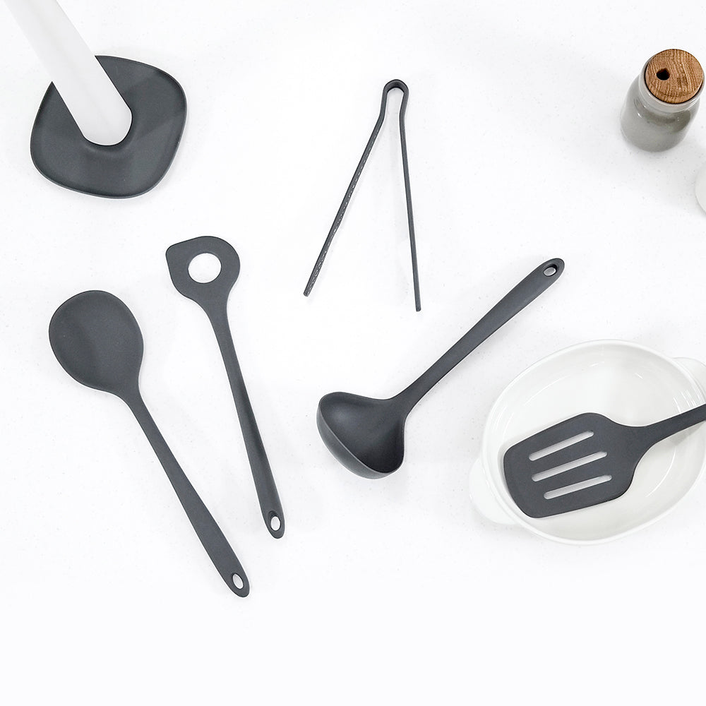 韓國製造 Silipot 現代廚具 5件式矽膠廚具組 黑色款