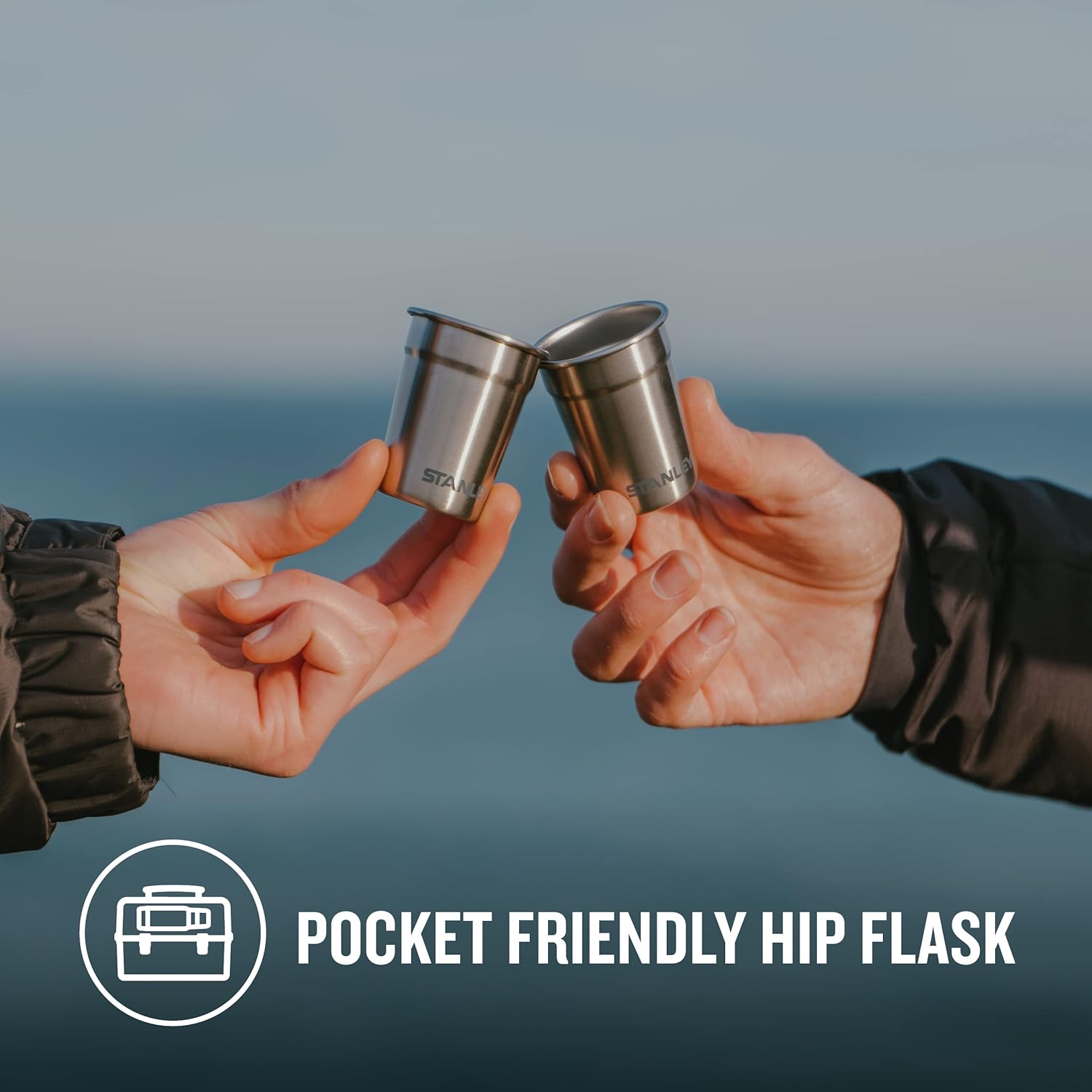 美國品牌 Stanley 探險酒杯四件套 軍綠色