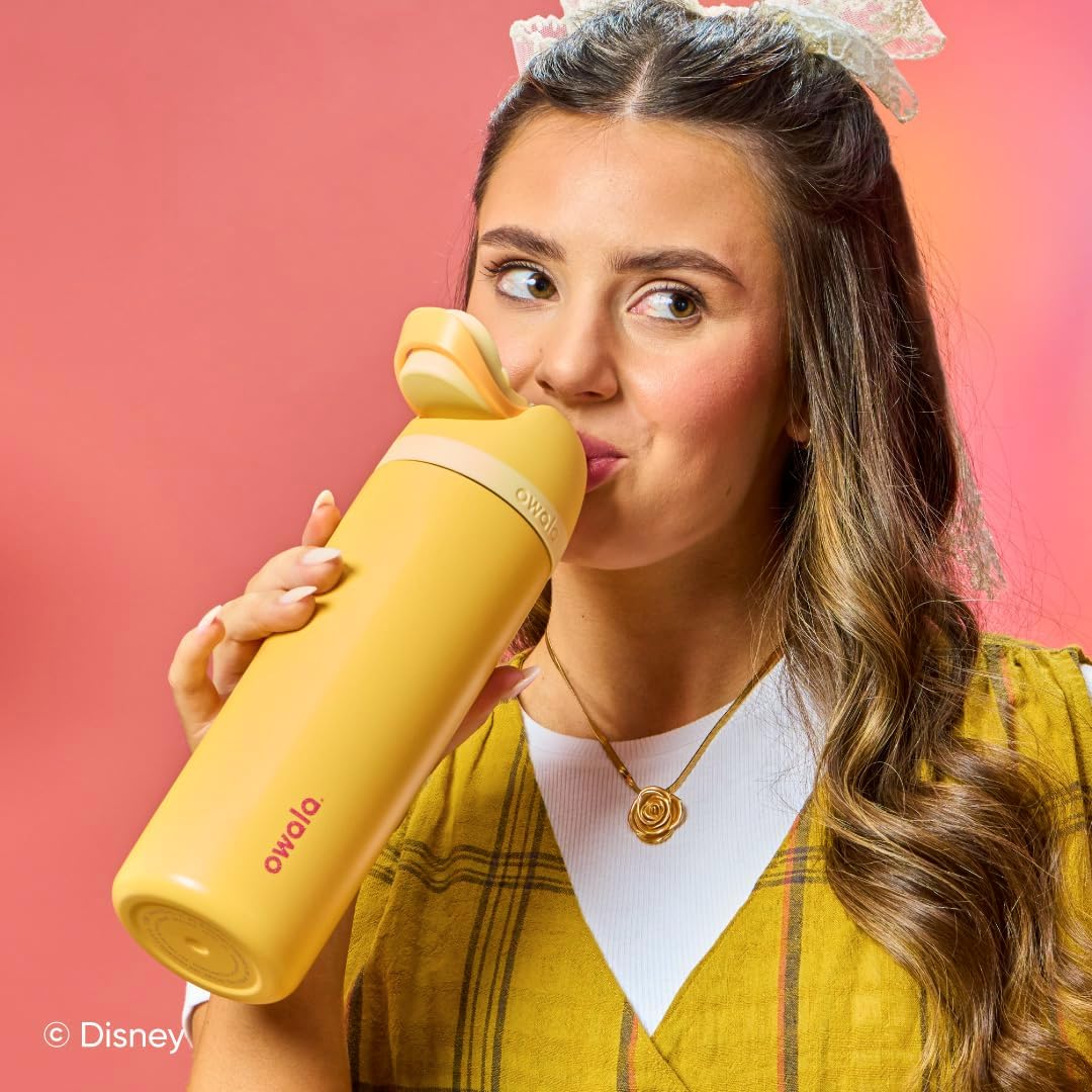 Owala Disney Princess FreeSip 不鏽鋼保溫吸管水瓶 24oz Belle