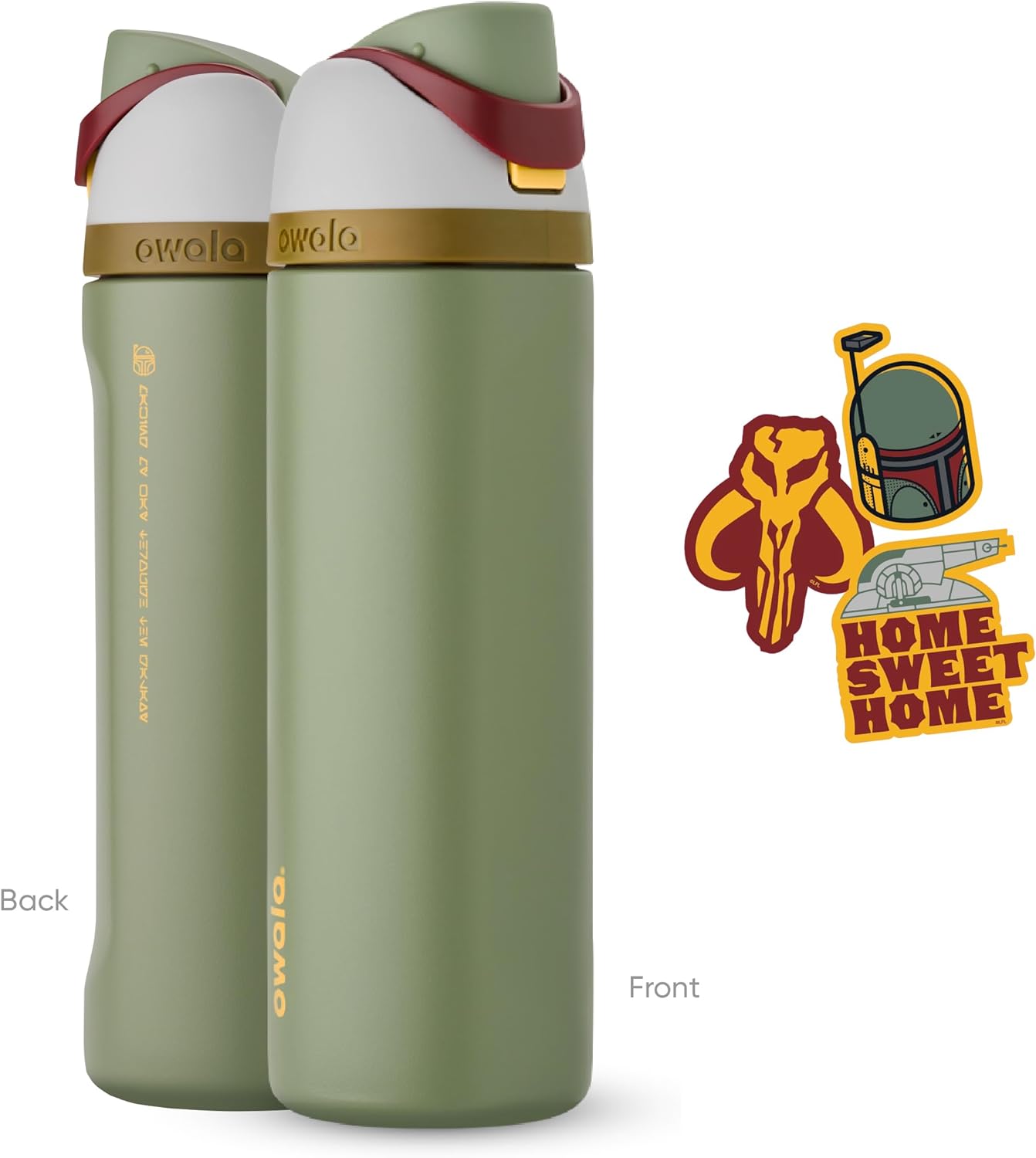 Owala Star Wars FreeSip 不鏽鋼保溫吸管水瓶 24oz Boba Fett