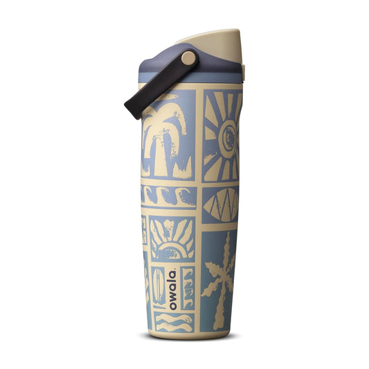 Owala FreeSip Sway 不鏽鋼保溫吸管水瓶 30oz 887ml Vintage Surf
